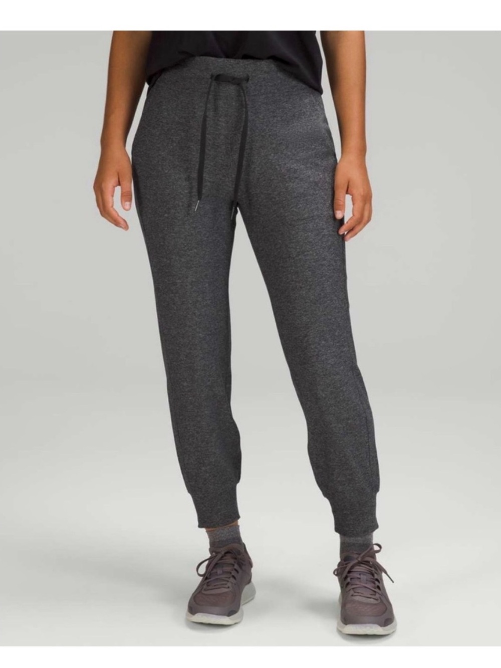 Lululemon Heather Grey/Charcoal scuba high rise Joggers